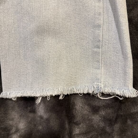 Wild Fable Women's Size 10 Jeans Distressed Light Blue Denim High Rise Straight - Picture 3 of 16